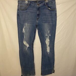 Fashion Nova High Rise Straight Leg Jeans Size 5